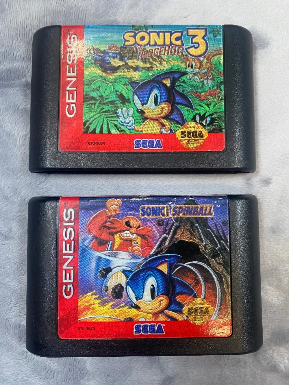 Lot of Sonic the Hedgehog, Sonic 3 and Sonic Pinball for Sega Genesis